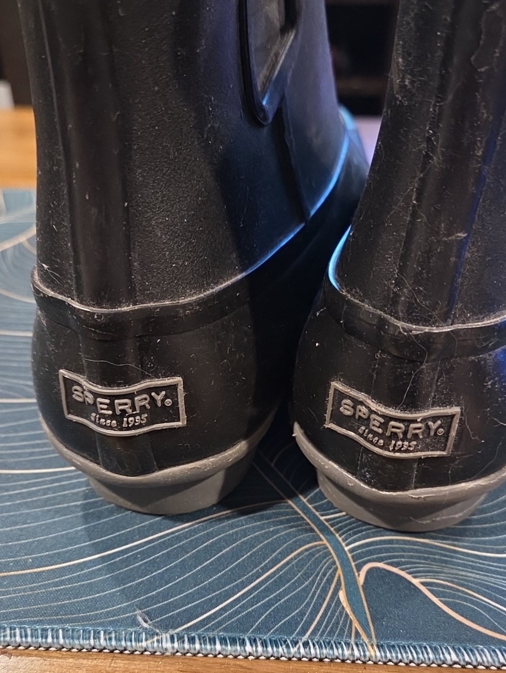 Sperry Women's Black Matte Rain Boots